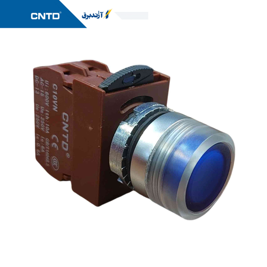 تصویر  شاستی استارت سر صاف چراغ دار قطر 22mm مدل C2PIF-B