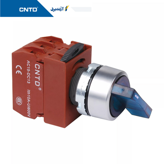 تصویر  کلید فرمان یک طرفه چراغدار قطر 22mm مدل C2SIL-F2-B